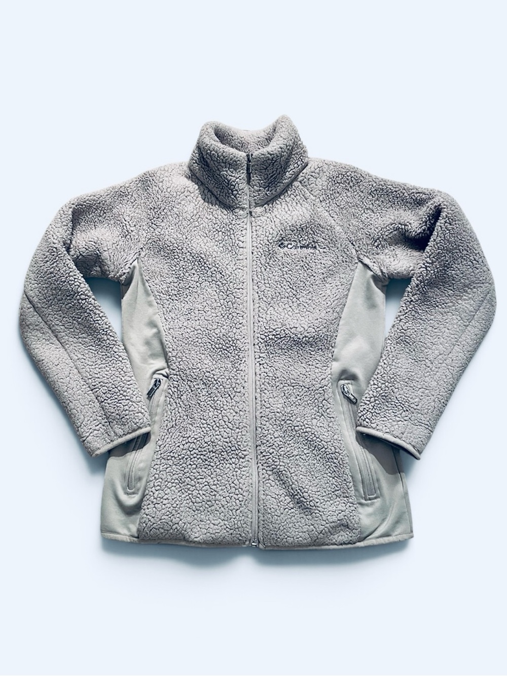 Columbia Grey Sherpa Jacket - Full-Zip